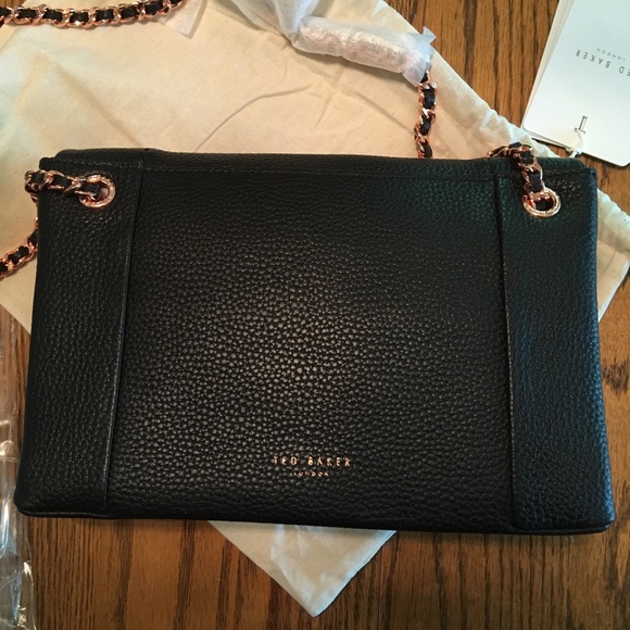 Ted Baker Parson Bag Soft Black Leather Purse - Picture 8 of 8